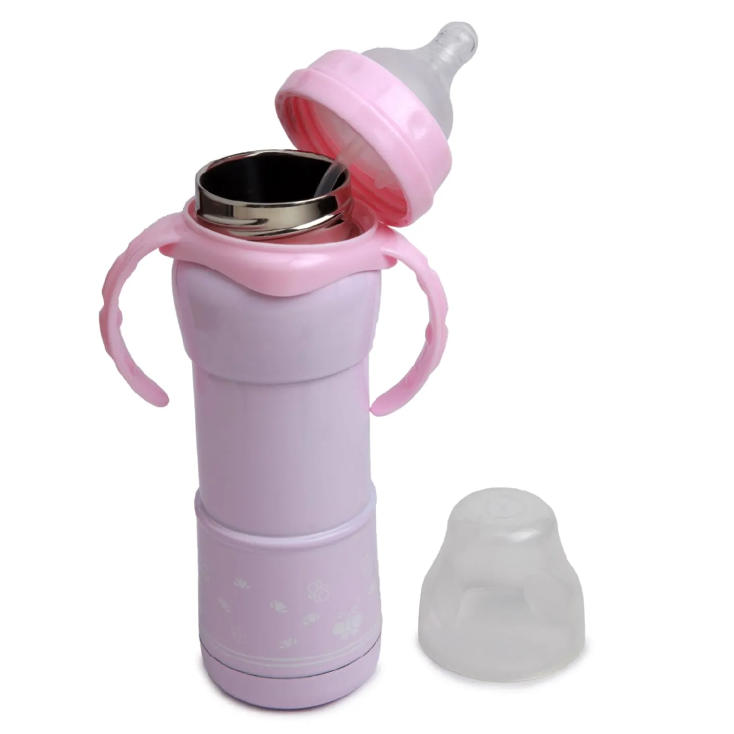 Hold Me With 2 Hands 240 ml Feeding Bottle Pink