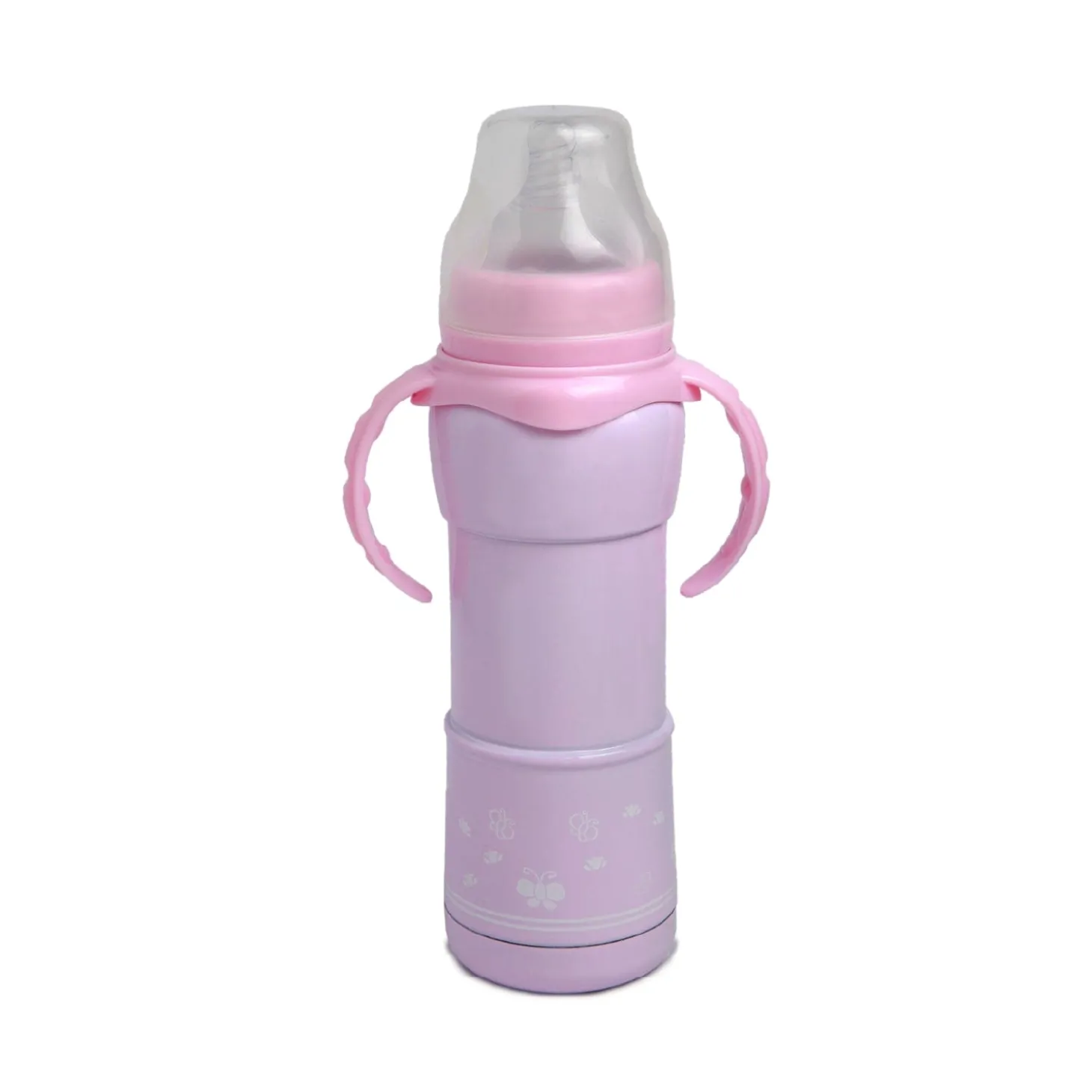 Hold Me With 2 Hands 240 ml Feeding Bottle Pink