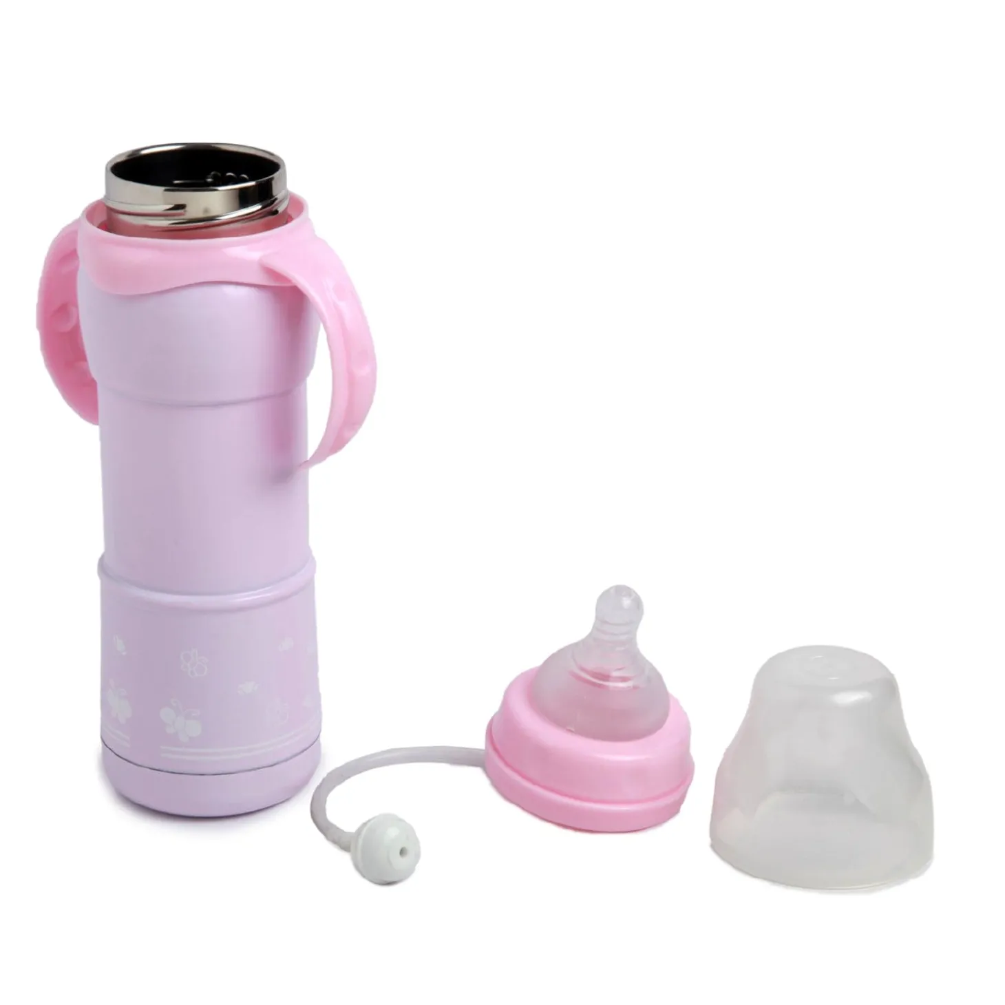 Hold Me With 2 Hands 240 ml Feeding Bottle Pink