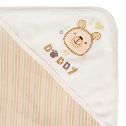 Hooded Wrapper 100% Cotton I Love My Daddy Multicolour