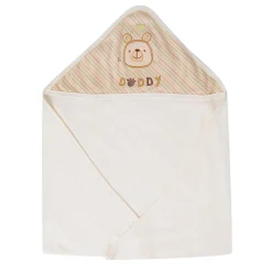 Hooded Wrapper 100% Cotton I Love My Daddy White