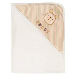 Hooded Wrapper 100% Cotton I Love My Daddy White