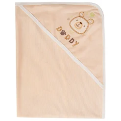 Hooded Wrapper 100% Cotton I Love My Daddy Beige