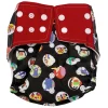 I Love Animals Black And Red Reusable Diaper