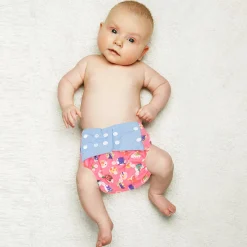 I Love Animals Blue And Pink Reusable Diaper
