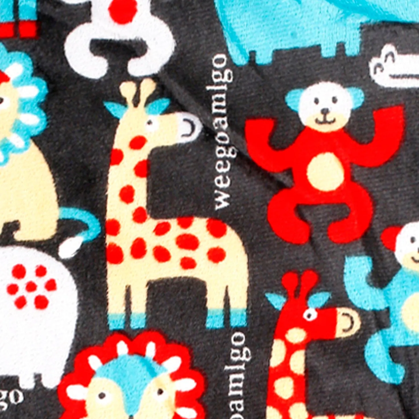 I Love Animals Brown And Black Blanket