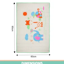 I Love Animals Green Air Filled Waterproof Massage Mat