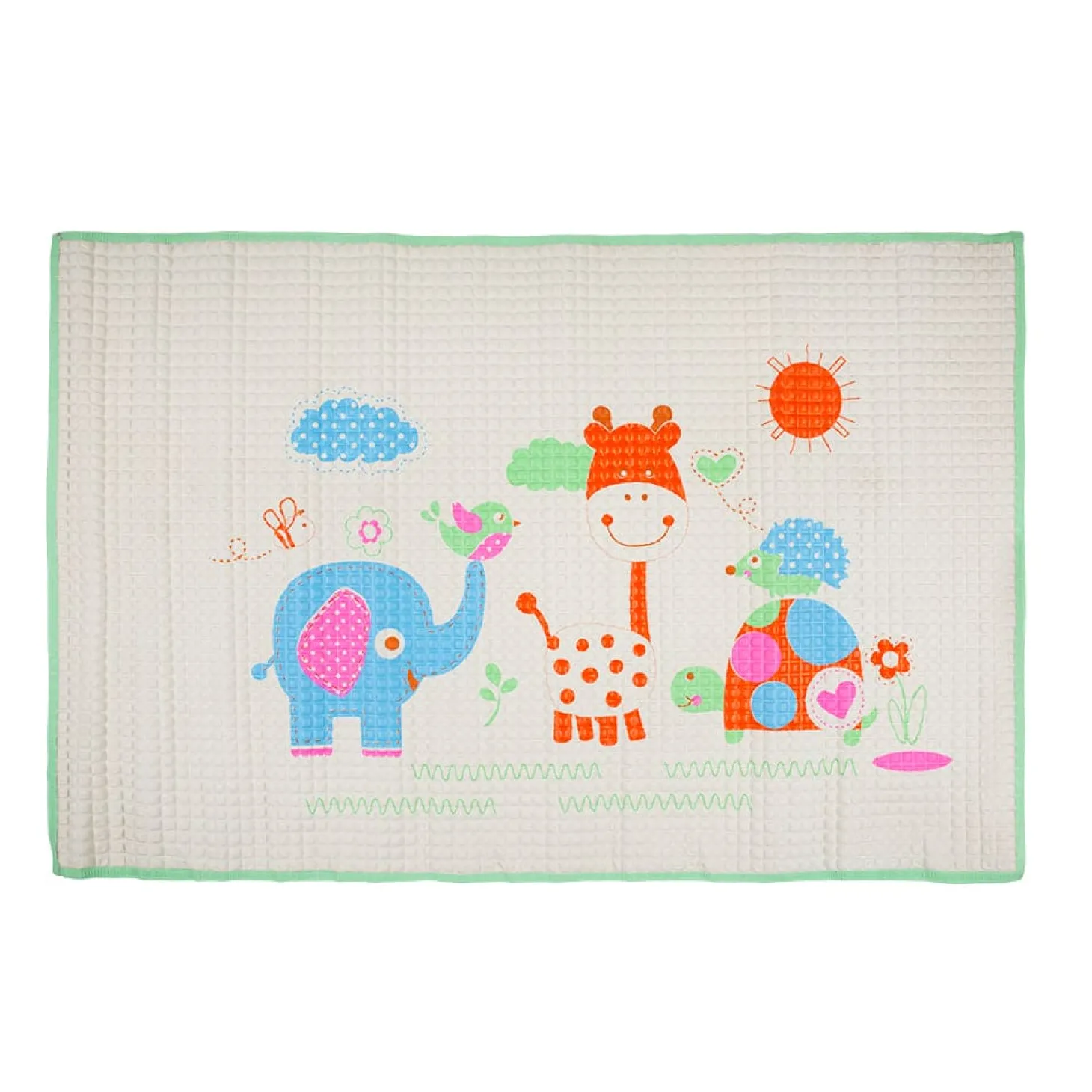 I Love Animals Green Air Filled Waterproof Massage Mat