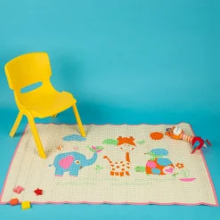 I Love Animals Pink Air Filled Waterproof Massage Mat