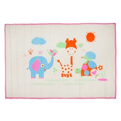 I Love Animals Pink Air Filled Waterproof Massage Mat