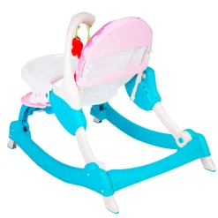2 In 1 Rocker Cum Feeding Chair 20 Kg Polka Dot Pink