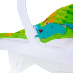 Infant To Toddler With Animals In Jungle Happy Baby Bouncer With Hanging Toys Green