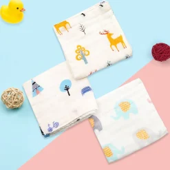Into The Wild Multicolour 3 Pk Large Muslin Napkin