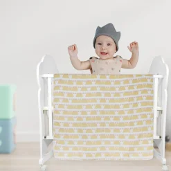 Jellyfish Yellow XL Muslin Blanket