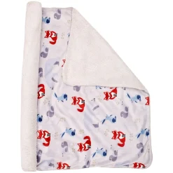 Jumping Rabbit White Blanket