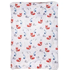 Jumping Rabbit White Blanket