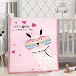 Keep Being Amazing Pink Two-Ply Blanket