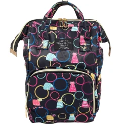 Kitty Black Diaper Bag