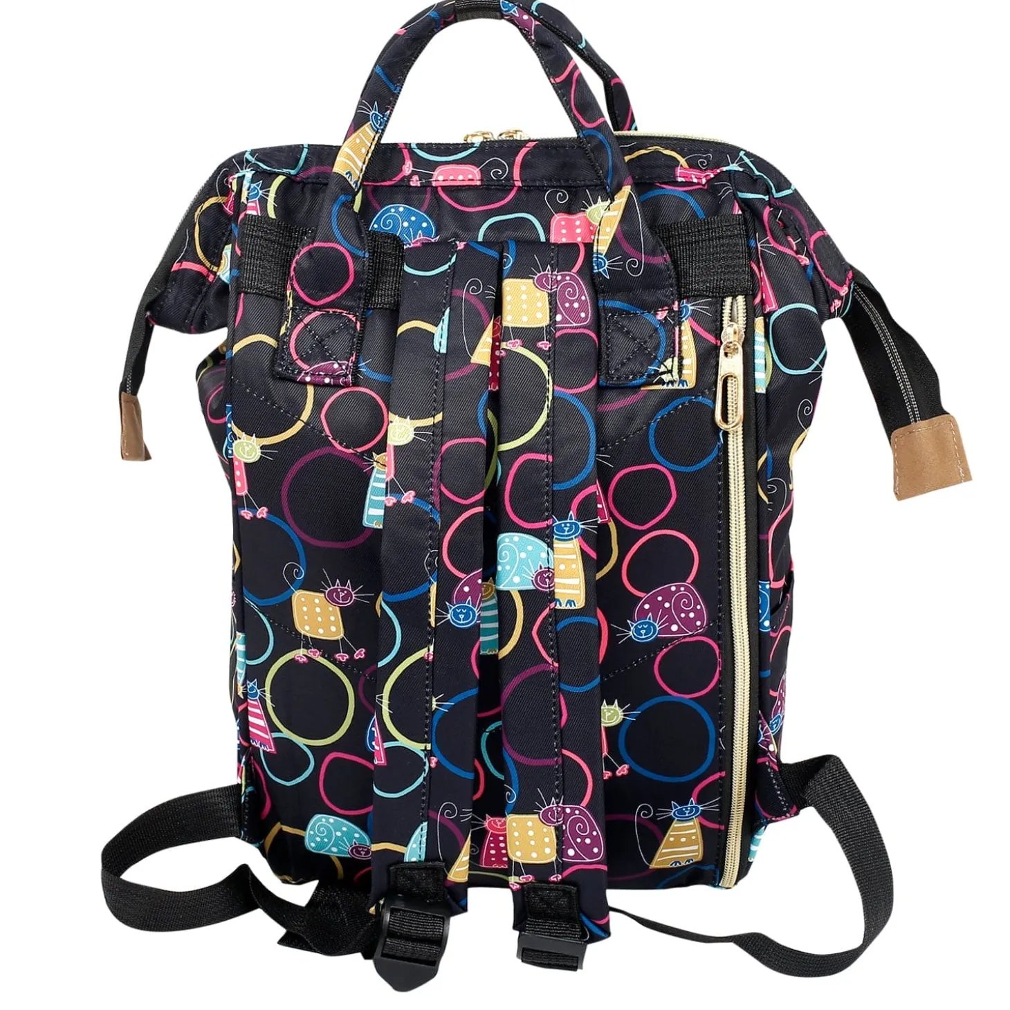 Kitty Black Diaper Bag