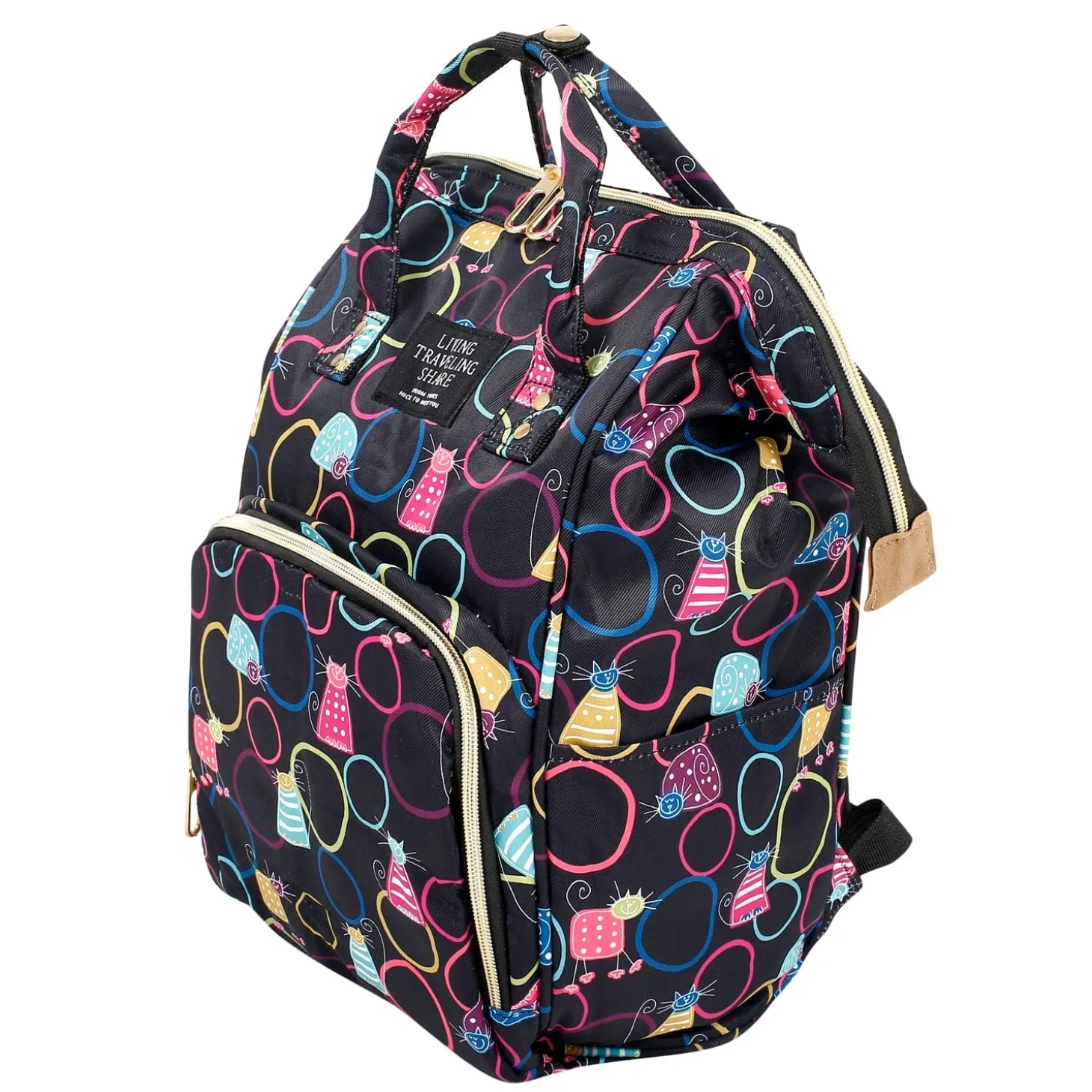 Kitty Black Diaper Bag