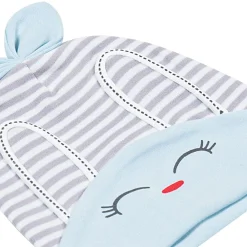 Kitty Blue, Beige 2 Pk Caps