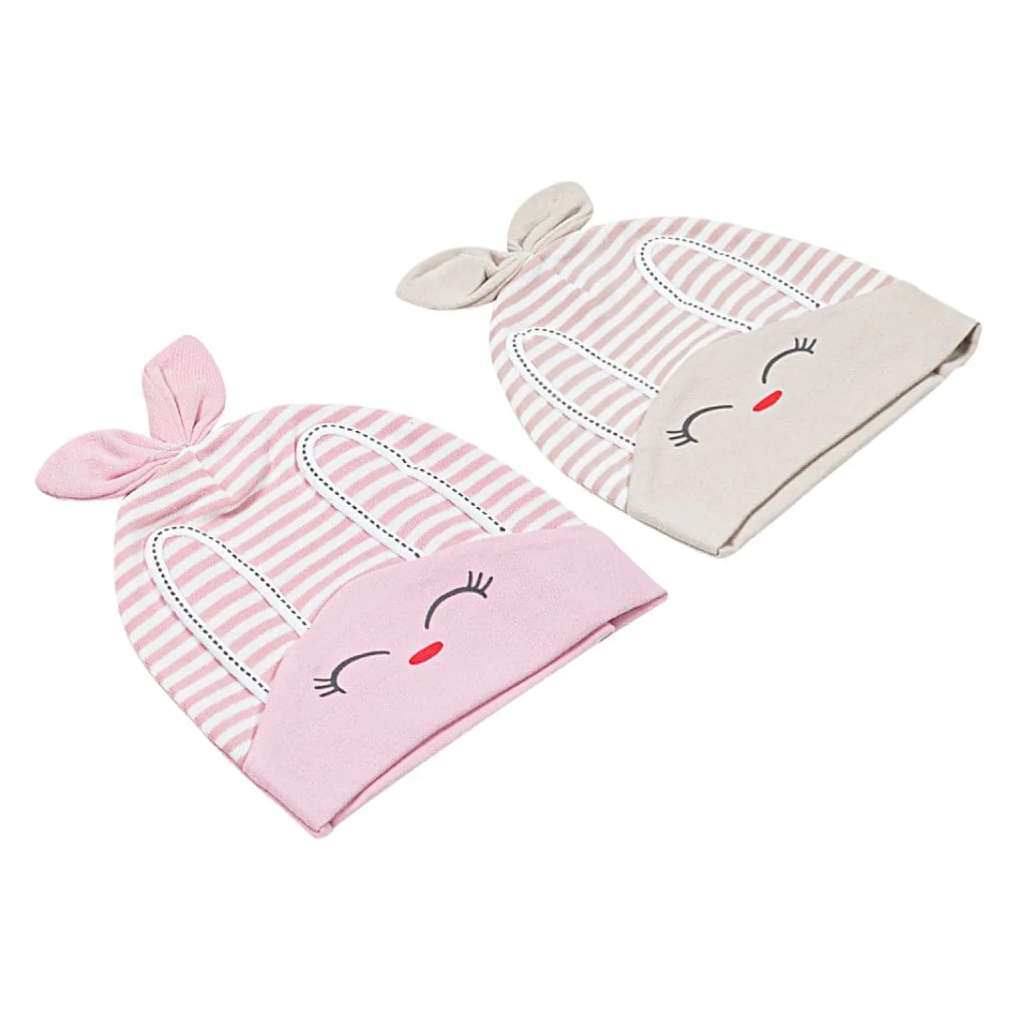 Kitty Pink, Beige 2 Pk Caps