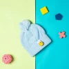 Knit Woollen Cap Honey Bee Blue