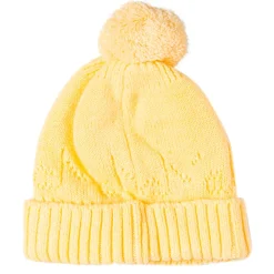 Knit Woollen Cap Honey Bee Yellow