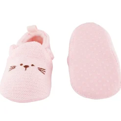 Knitted Pink Casual Booties