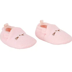 Knitted Pink Casual Booties
