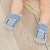 Laces Blue Socks Booties