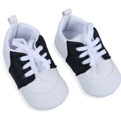 Lace-Up Stylish Leather Sneaker Shoes - Black