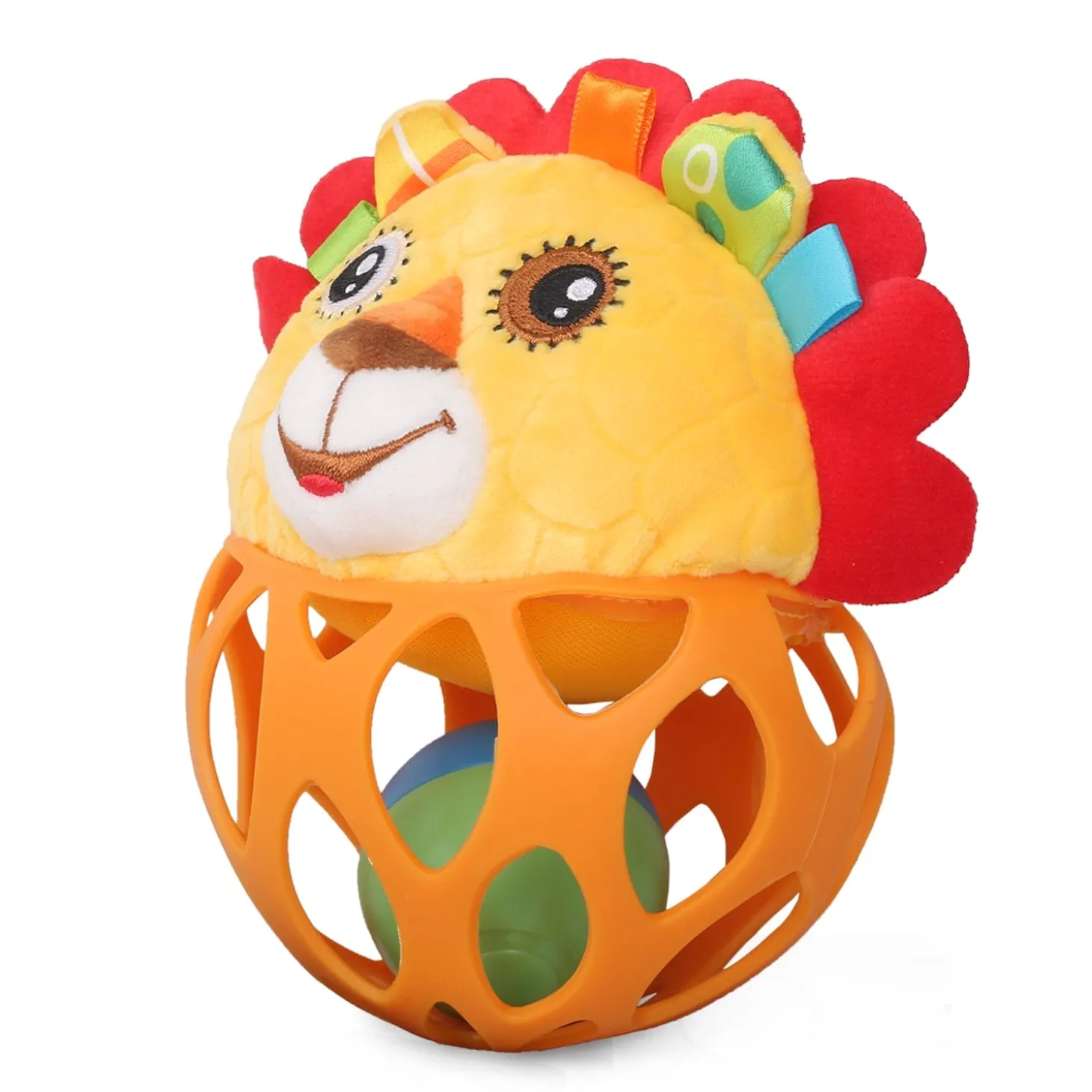 Lion Orange Rattle Ball