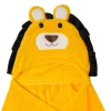 Lion Soft Cozy Hooded Blanket Yellow