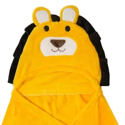 Lion Soft Cozy Hooded Blanket Yellow