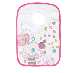 Litte Mouse Pink Bibs