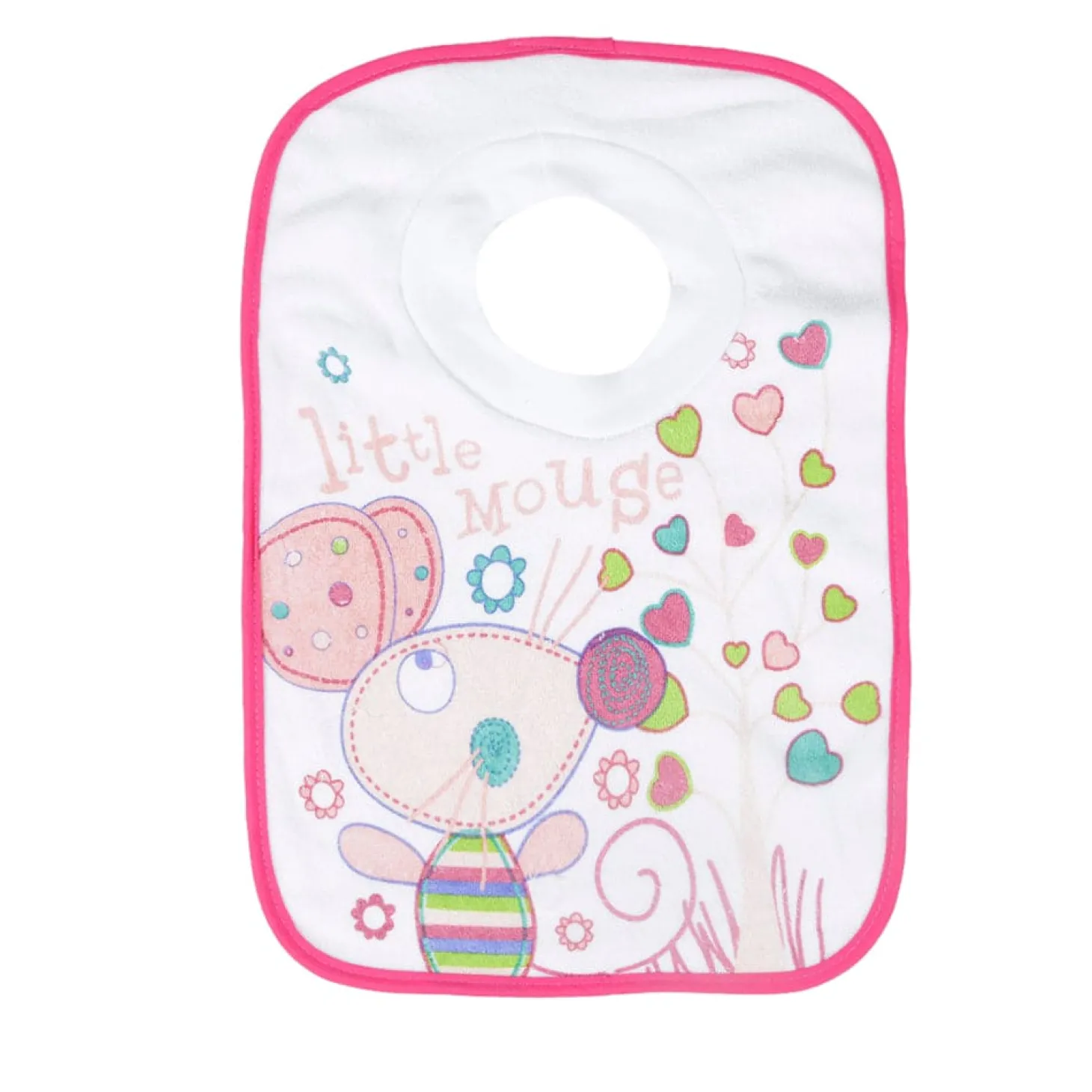 Litte Mouse Pink Bibs