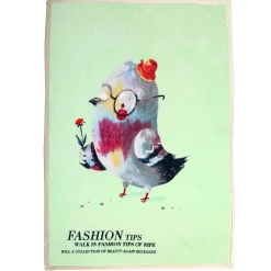 Little Birdy Fashion Tips Mint Green Two-Ply Blanket