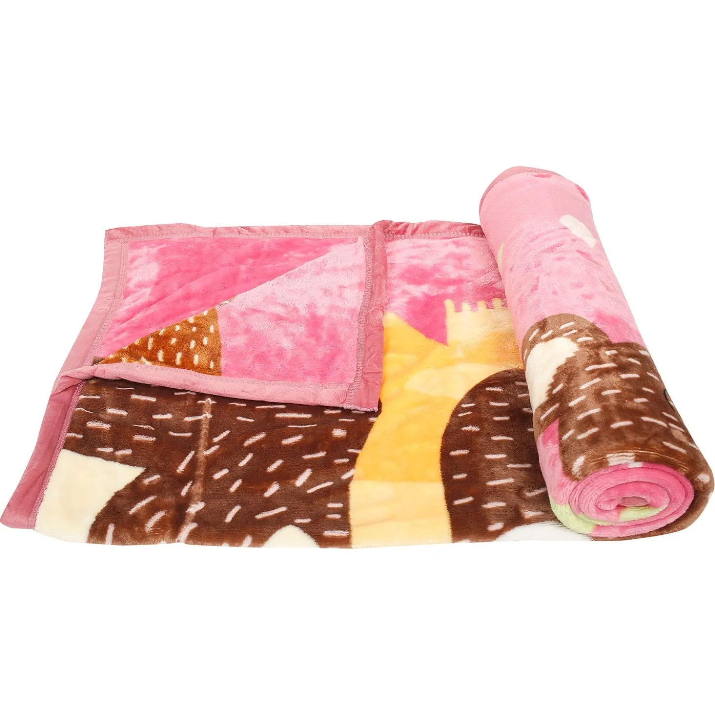 Love And Cuddles Pink Two-Ply Blanket