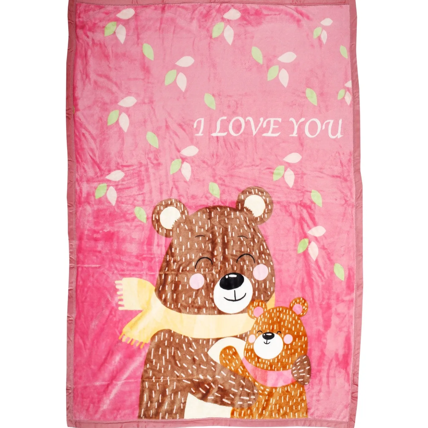 Love And Cuddles Pink Two-Ply Blanket