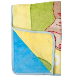 Love You Star Blue And Yellow One Ply Blanket