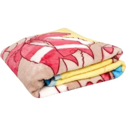 Love You Star Blue And Yellow One Ply Blanket