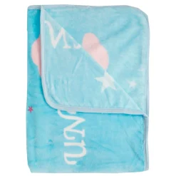 Magical Unicorn Blue One Ply Blanket