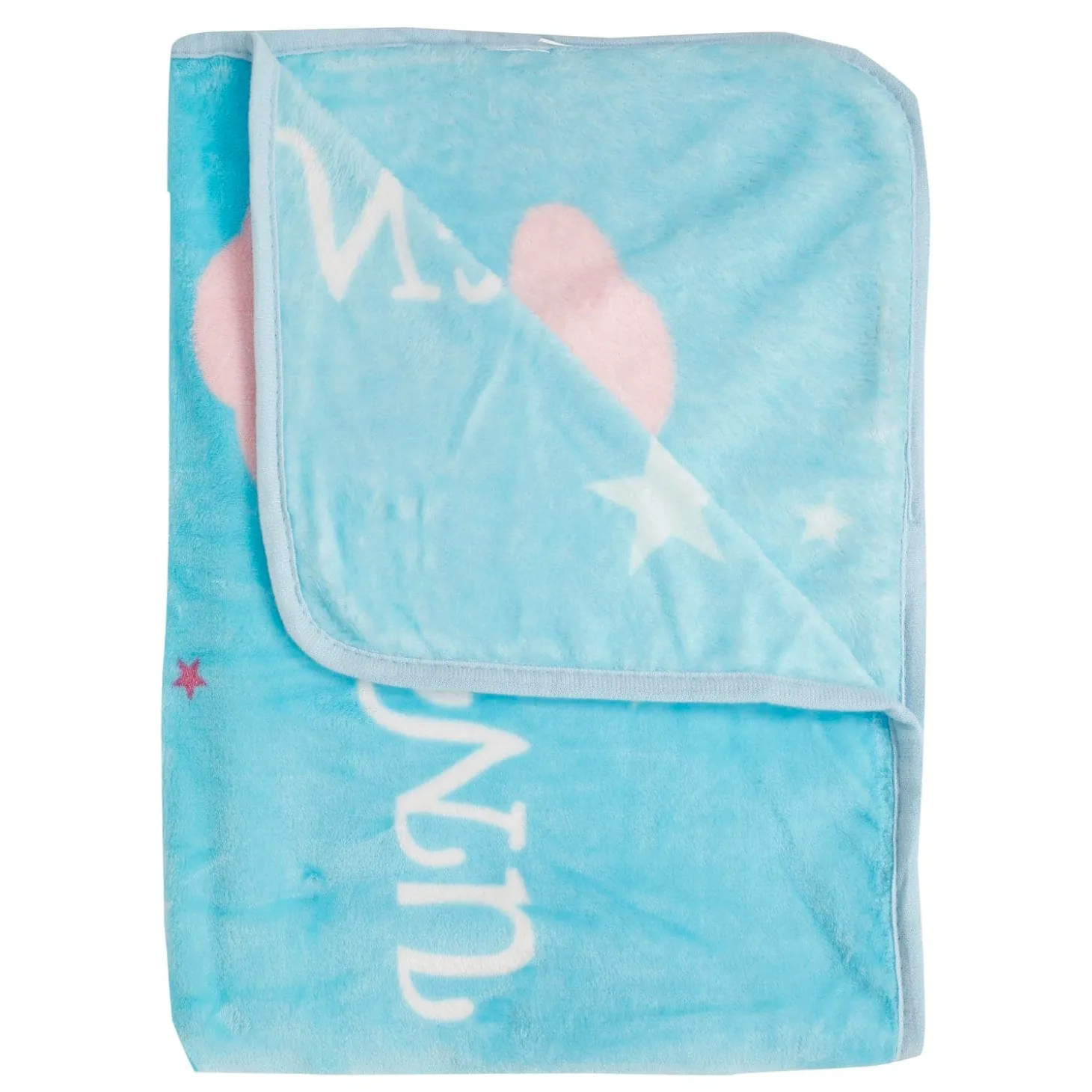 Magical Unicorn Blue One Ply Blanket