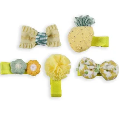 Manto Fruity Hair Clips Set 5 Pcs - Yellow