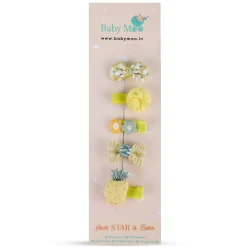 Manto Fruity Hair Clips Set 5 Pcs - Yellow