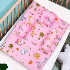 Mattress Set With Neck Pillow and Bolsters Savanna Ooh Na Na Pink