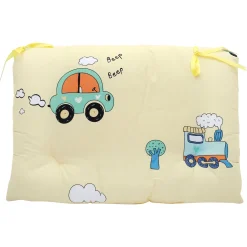 Mattress Set With Neck Pillow and Bolsters Vintage Ride Yellow