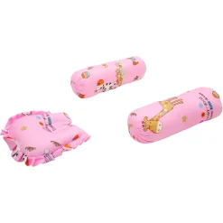 Mattress Set With Neck Pillow and Bolsters Savanna Ooh Na Na Pink