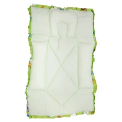 Mattress With Fixed Neck Pillow And Bolsters Fun In The Jungle Green